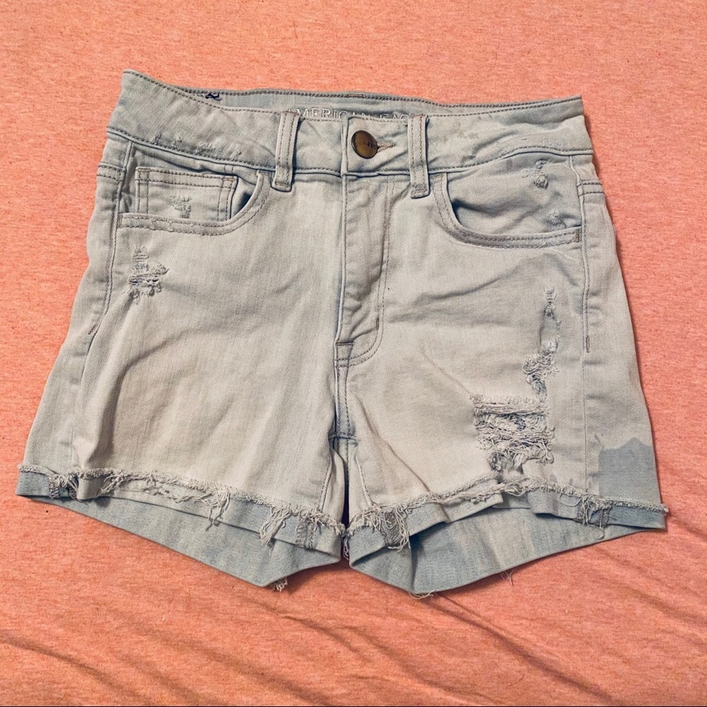 High Rise Jean Shorts